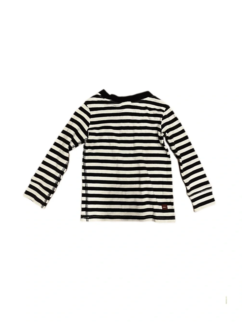Tea Collection 6-12m Baby Dark Navy & White Striped Long-Sleeve Kids Top